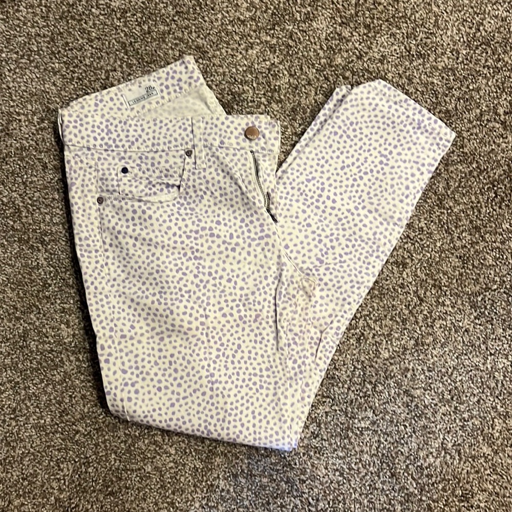 Gap Jean Legging women’s 28p purple polka dot